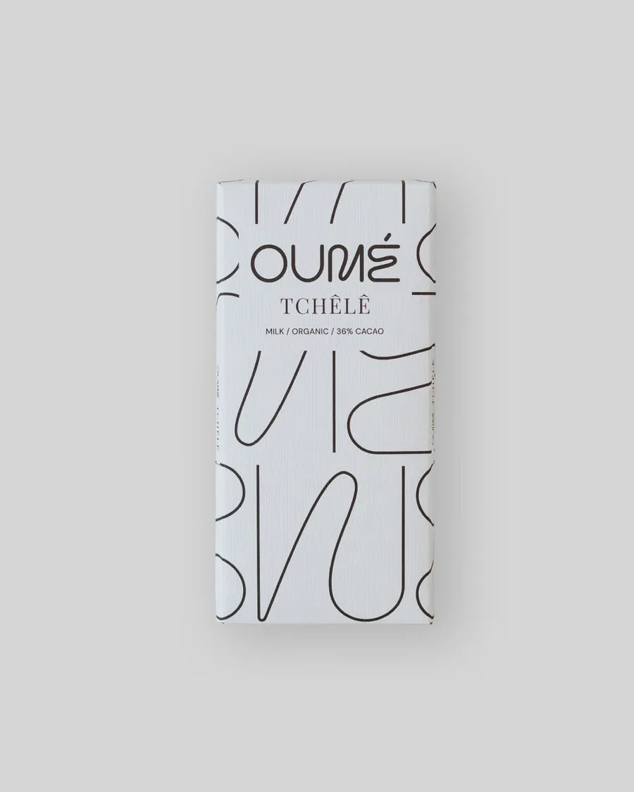 Oumé Tchêlê bar in its wrapper